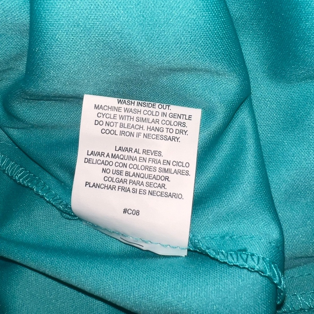 Lily Rose Spaghetti Strap Crochet Lace Mini Dress, Size Small, NWT, Aqua Blue - Picture 13 of 16
